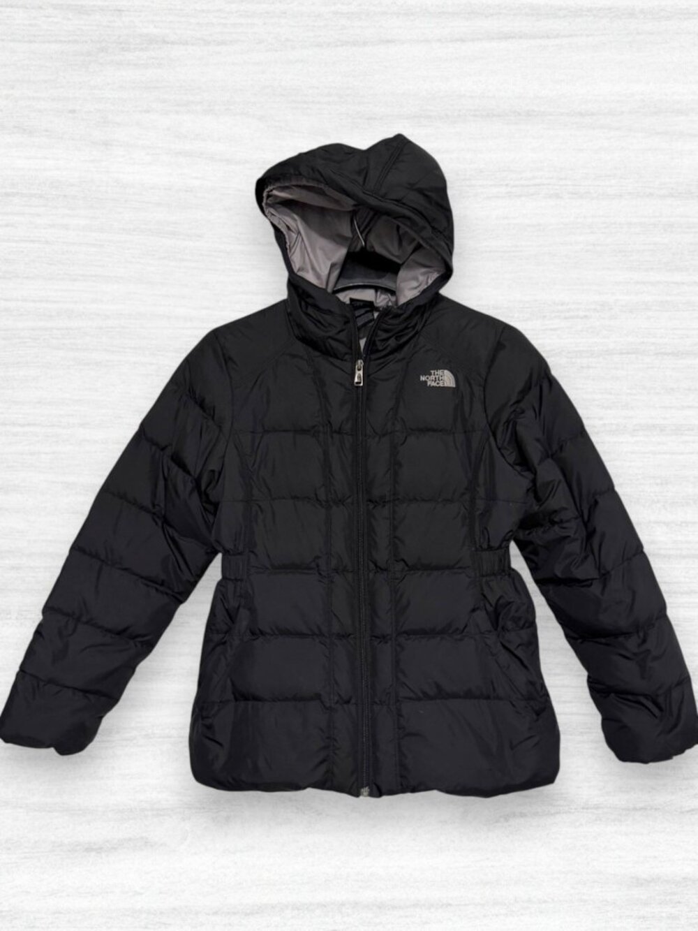 The North Face Girls Gotham 550 Down Puffer Jacket Ski Snow Black Youth XL 18